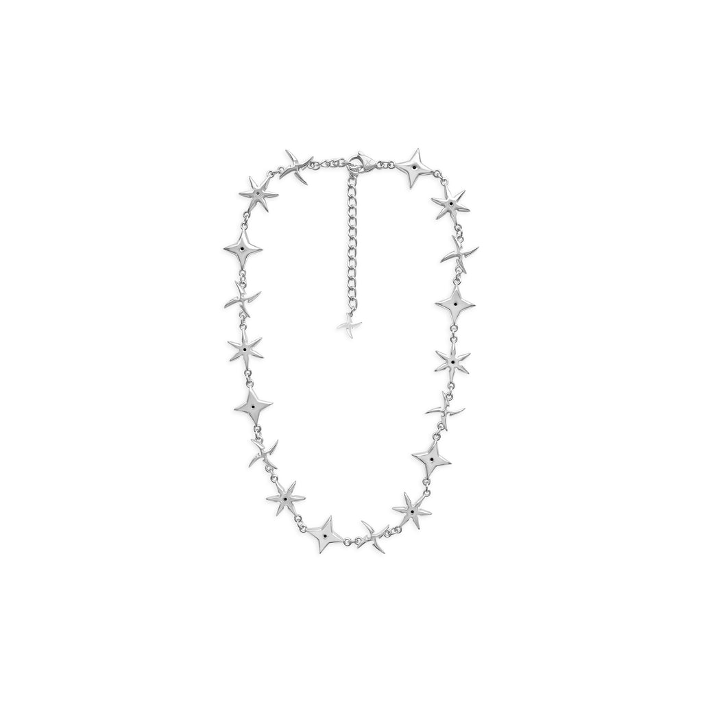 Plain Shuriken Necklace (Stainless Steel)