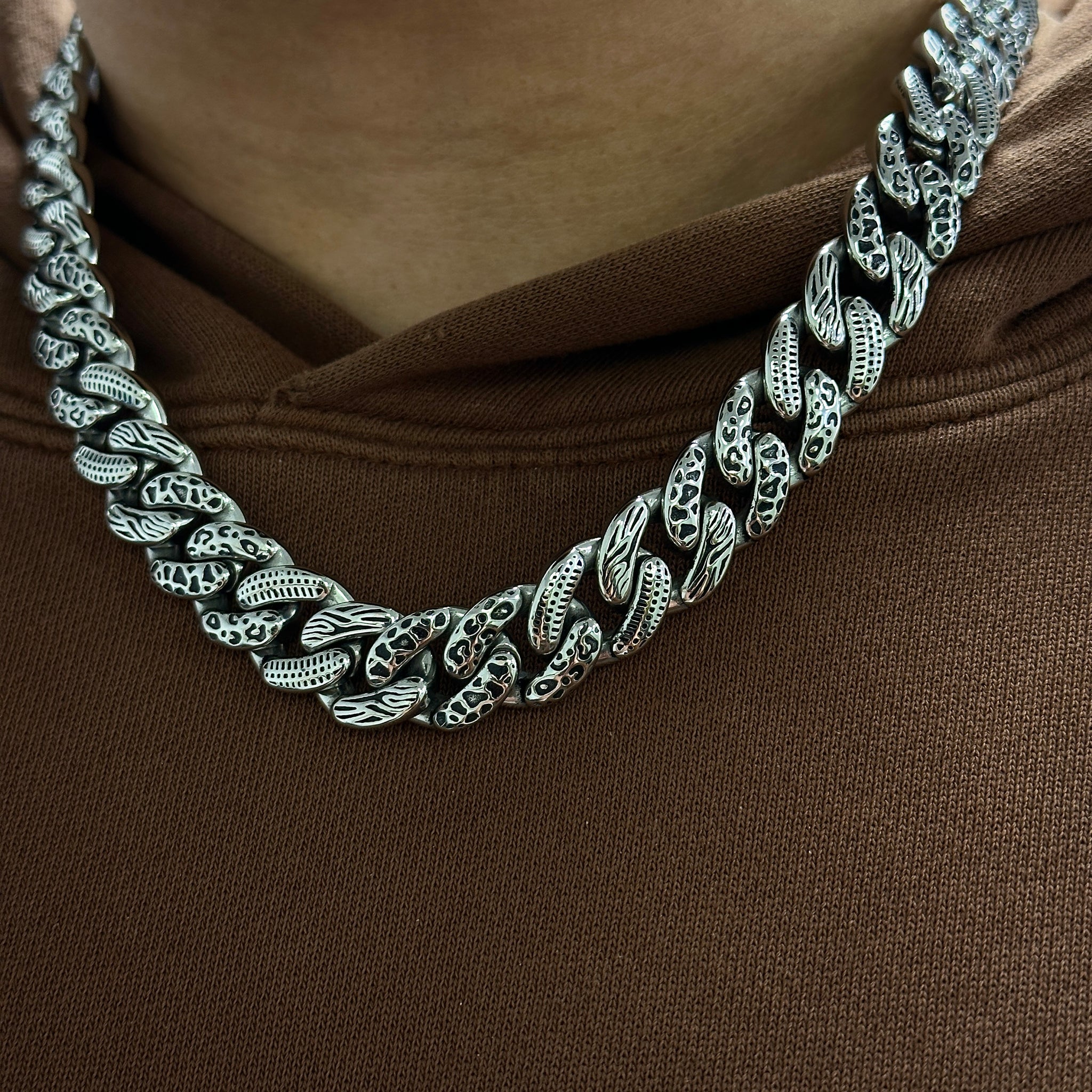 14mm Animal Style Cuban Chain V2 (Stainless Steel) – Kuyashii Jewelry