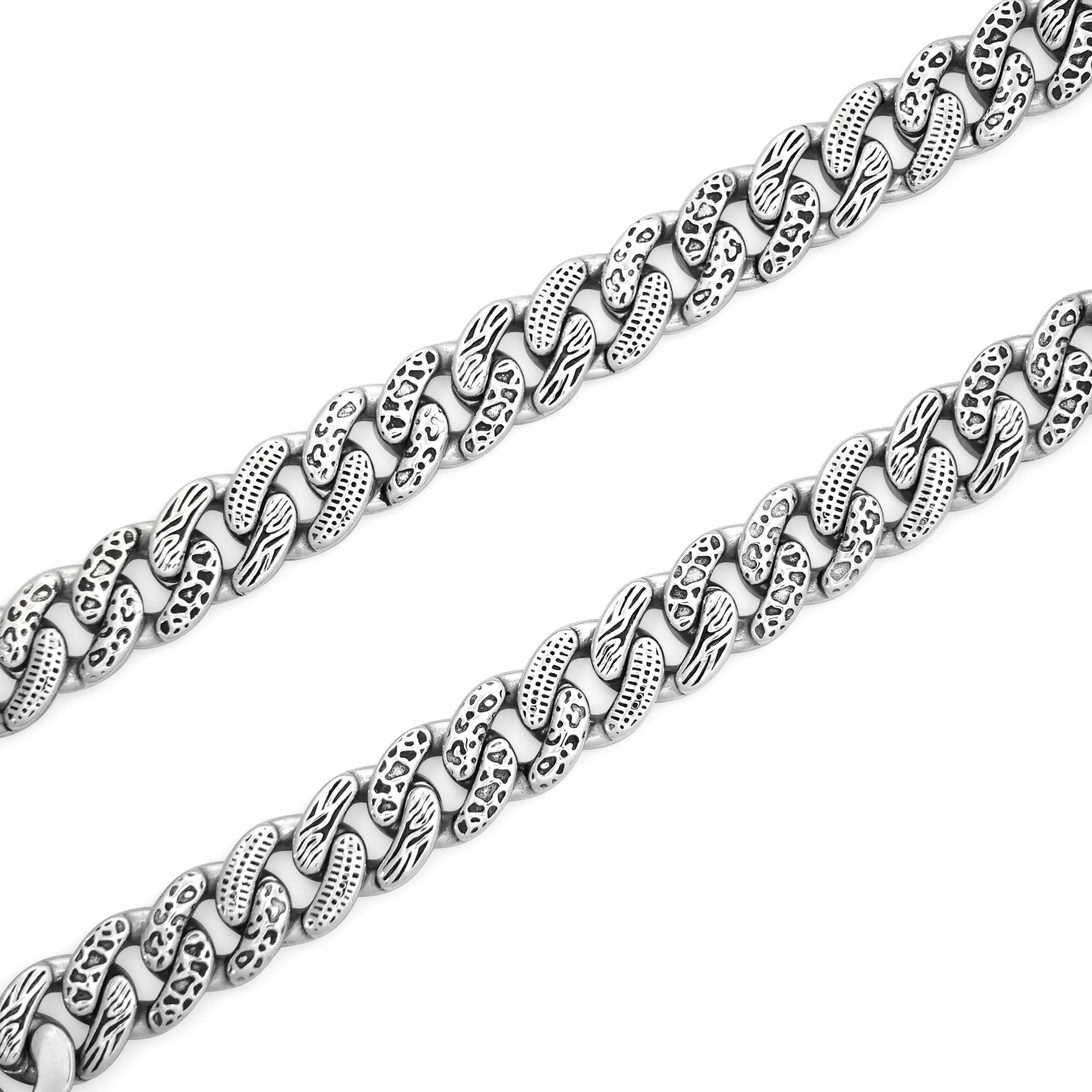 14mm Animal Style Cuban Chain V2 (Stainless Steel) – Kuyashii Jewelry