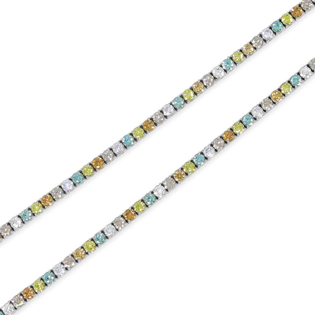 Multicolor Pastel 4mm Tennis Chain (Stainless Steel)