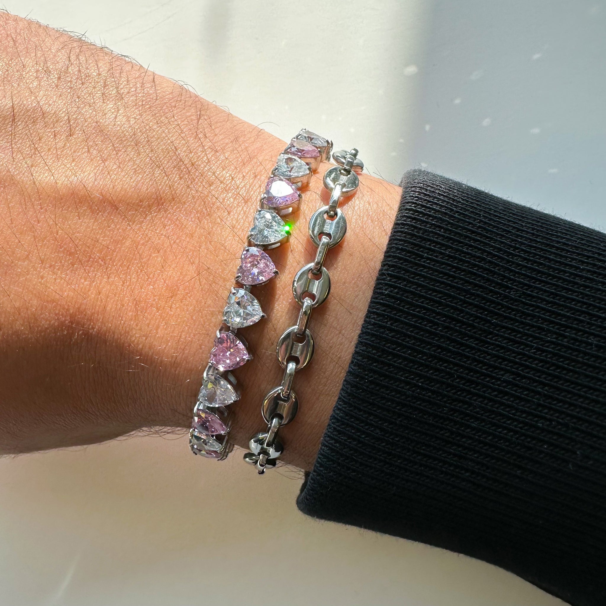 Sparkling Heart Tennis Bracelet シルバー Sparkling Heart Tennis Bracelet | Sterling silver | Pandora AU