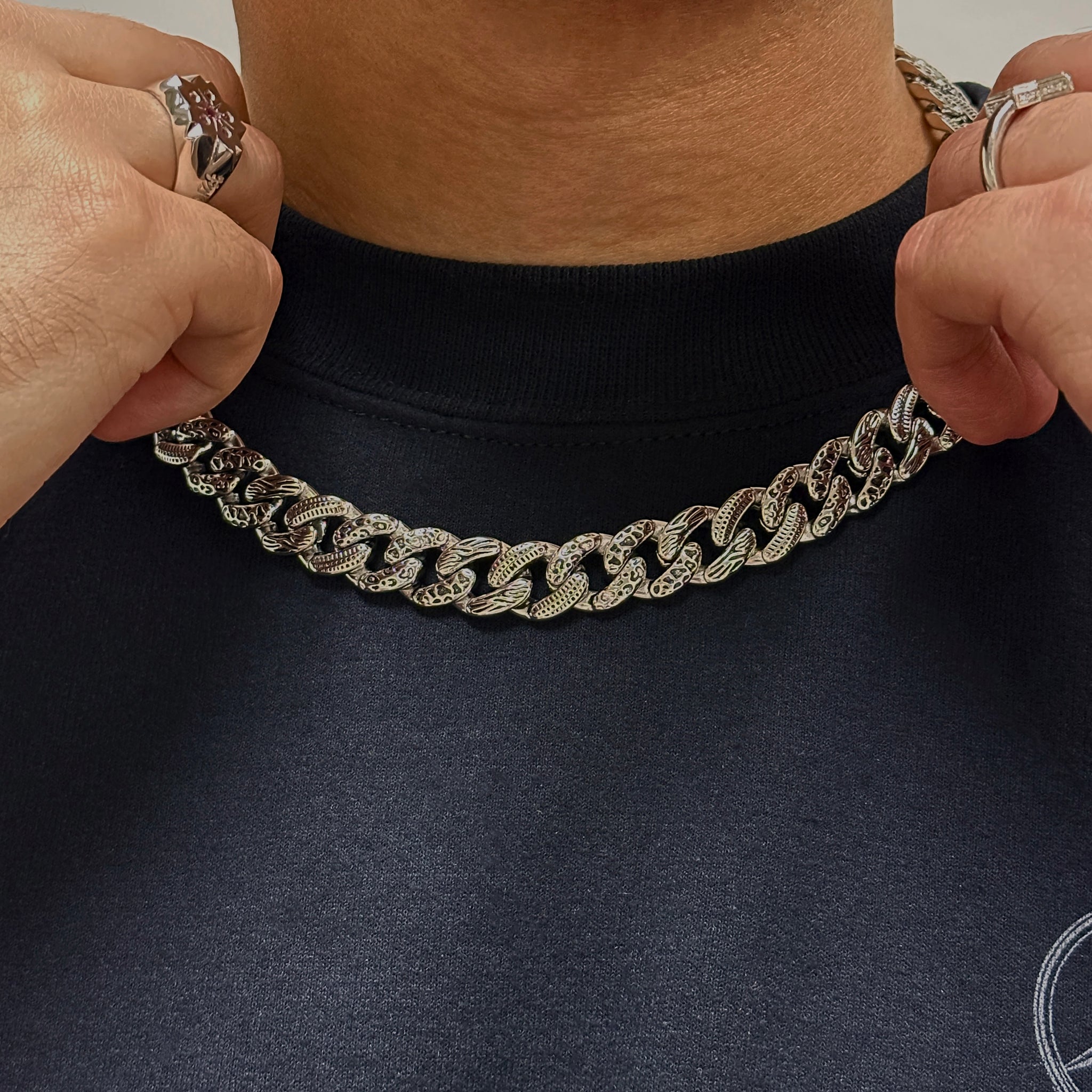 14mm Animal Style Cuban Chain V2 (Stainless Steel) – Kuyashii Jewelry
