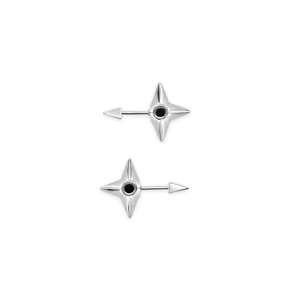 Shuriken Stud Earring (Stainless Steel)