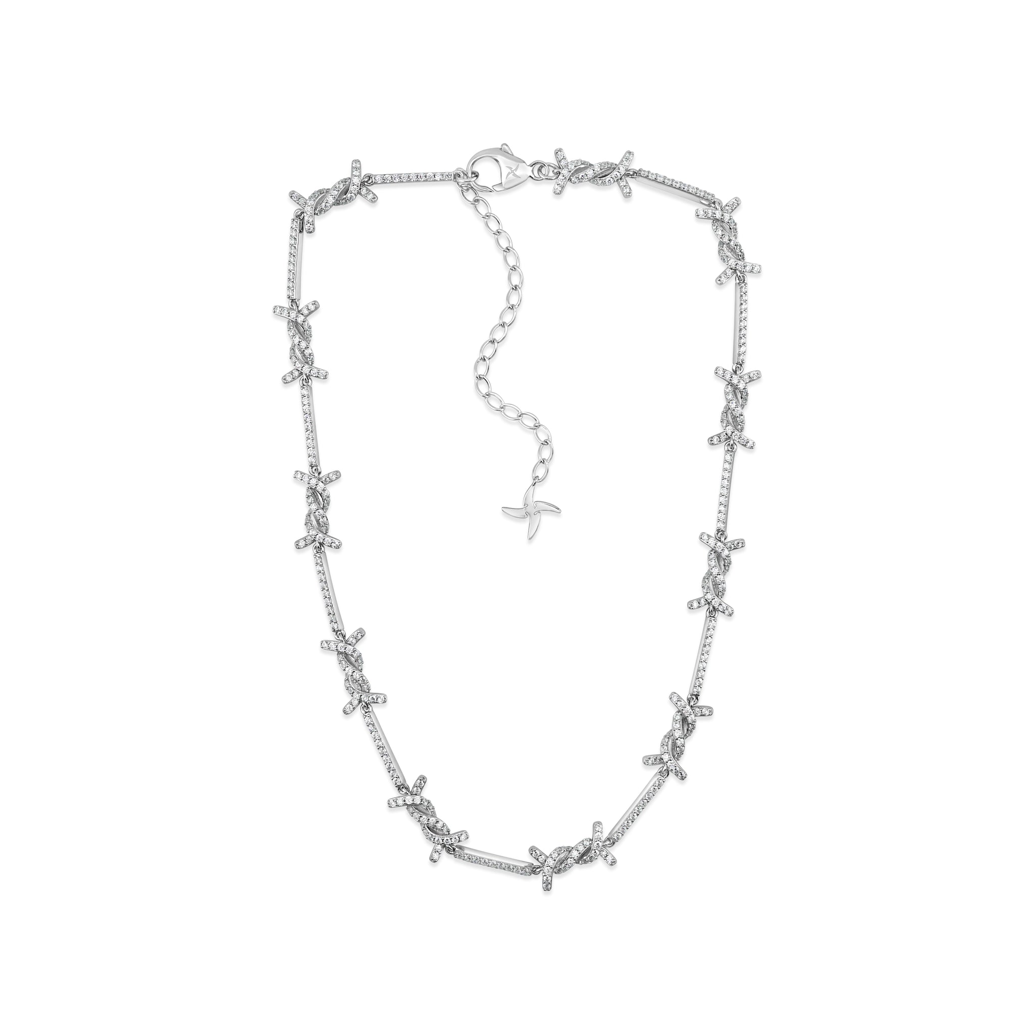 Barbed Wire Necklace (.925 Sterling Silver) – Kuyashii Jewelry