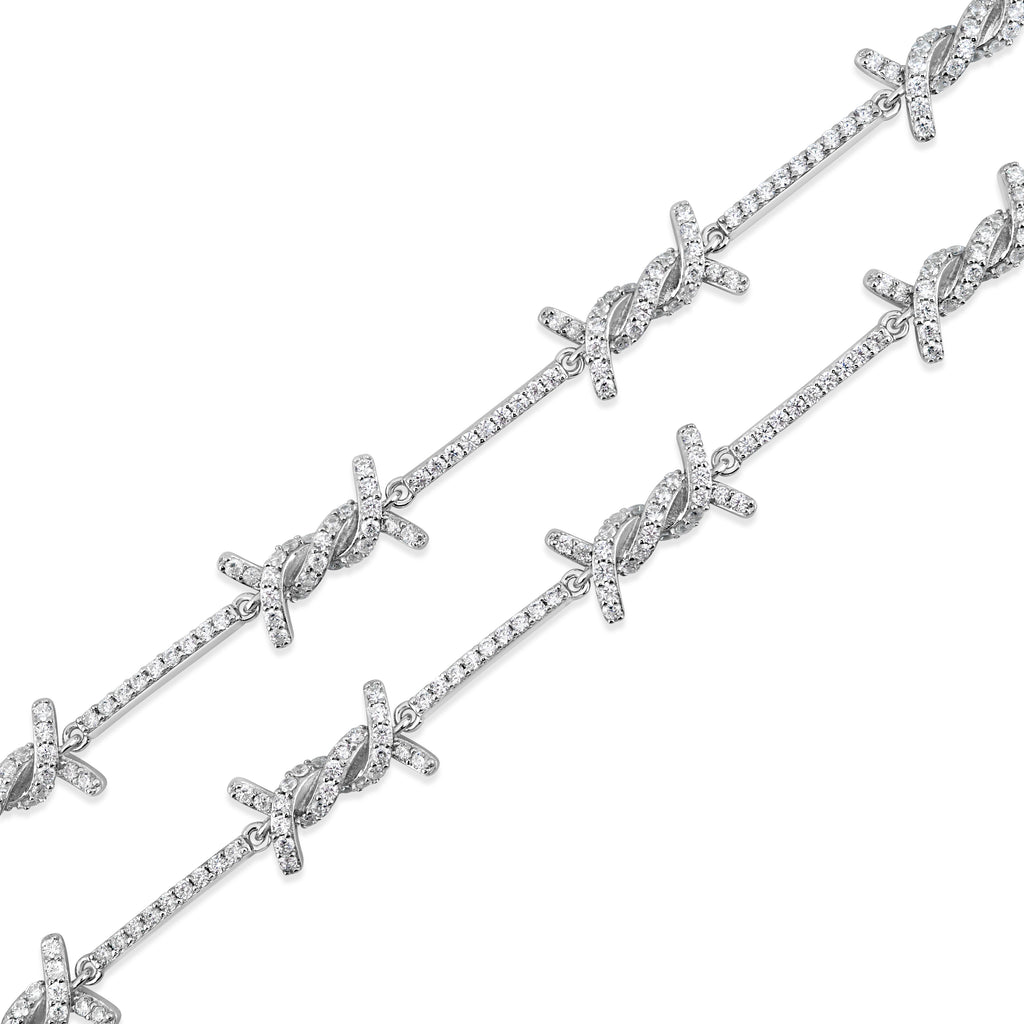 Barbed Wire Necklace (.925 Sterling Silver)