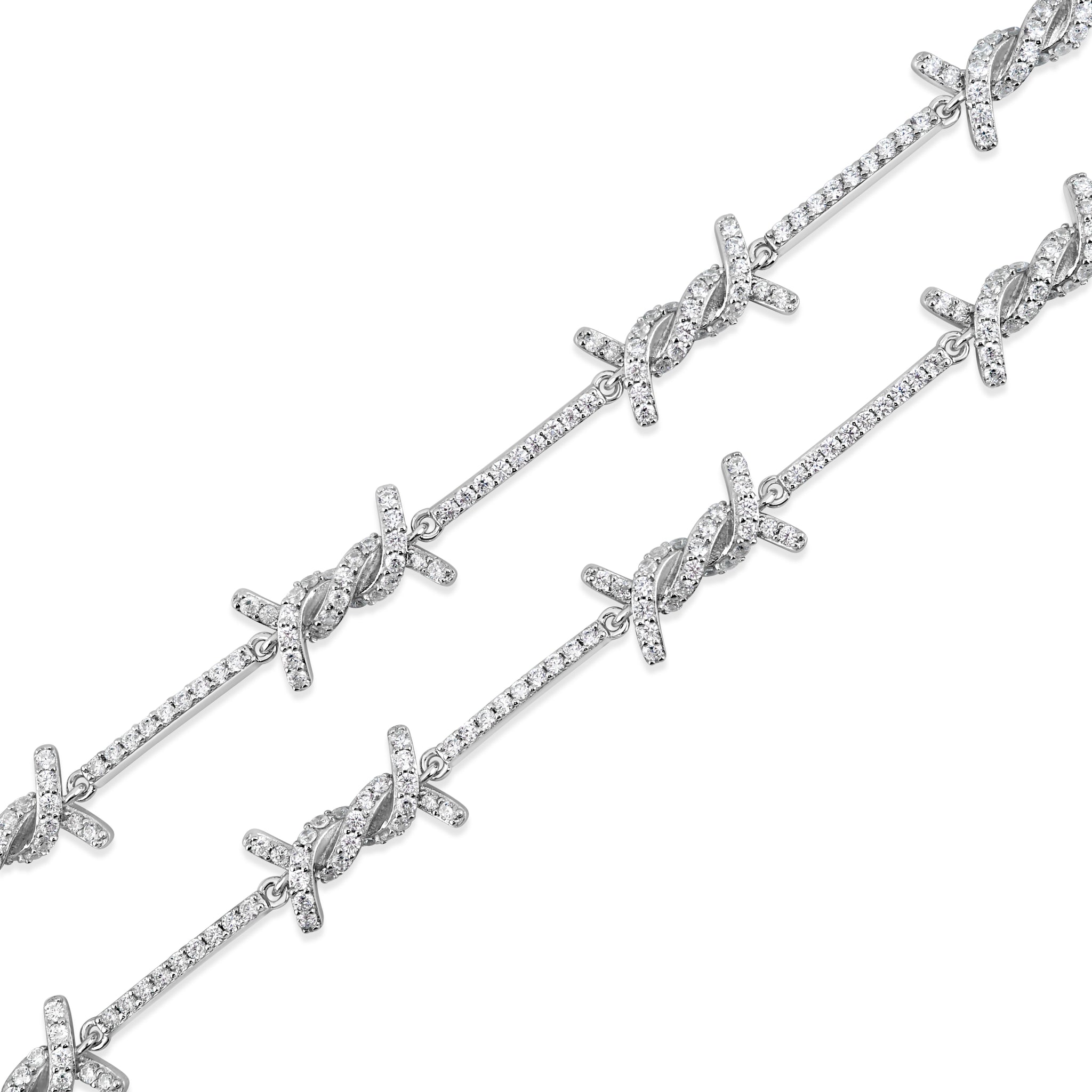Barbed Wire Necklace (.925 Sterling Silver) – Kuyashii Jewelry