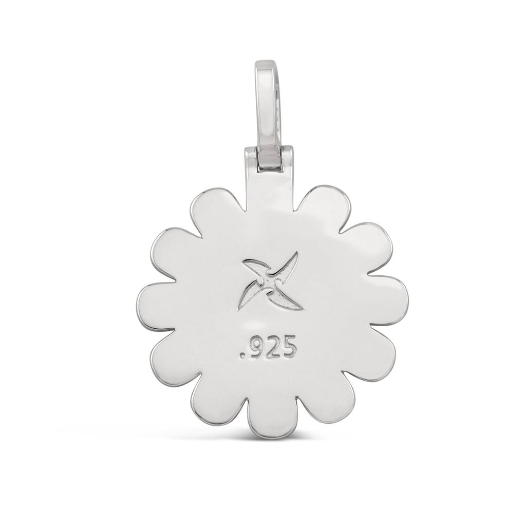 Multicolor TM Flower Pendant (.925 Sterling Silver)
