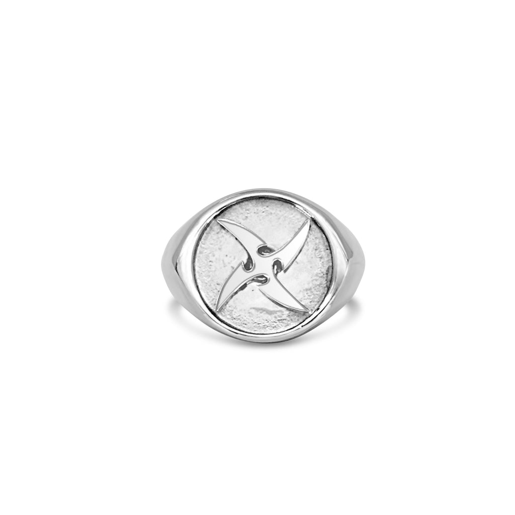 Spinning Shuriken Ring (Stainless Steel)