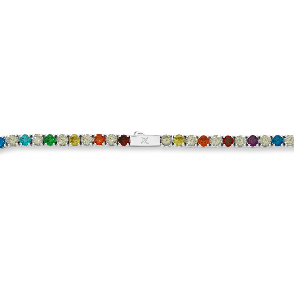 Rainbow 4mm Tennis Chain (Stainless Steel)