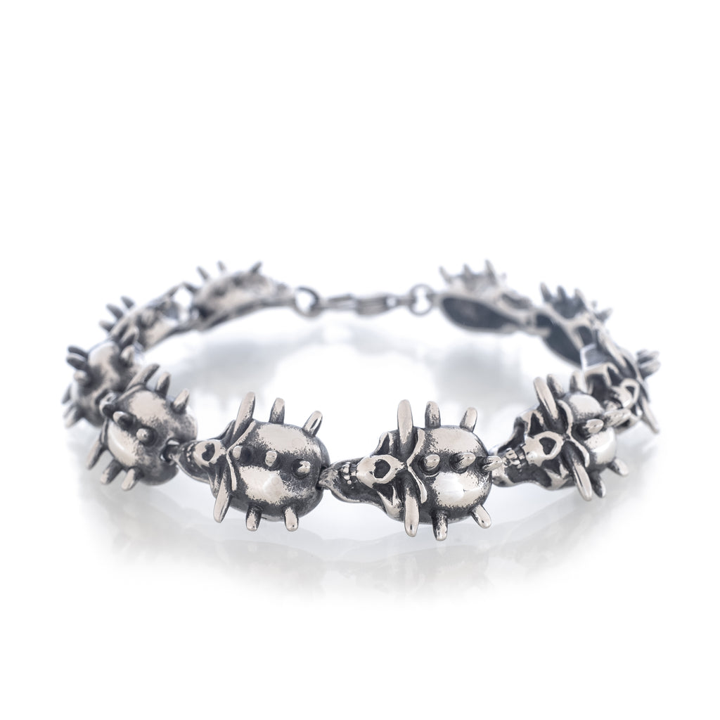 Hellraiser Skull Bracelet (Stainless Steel)