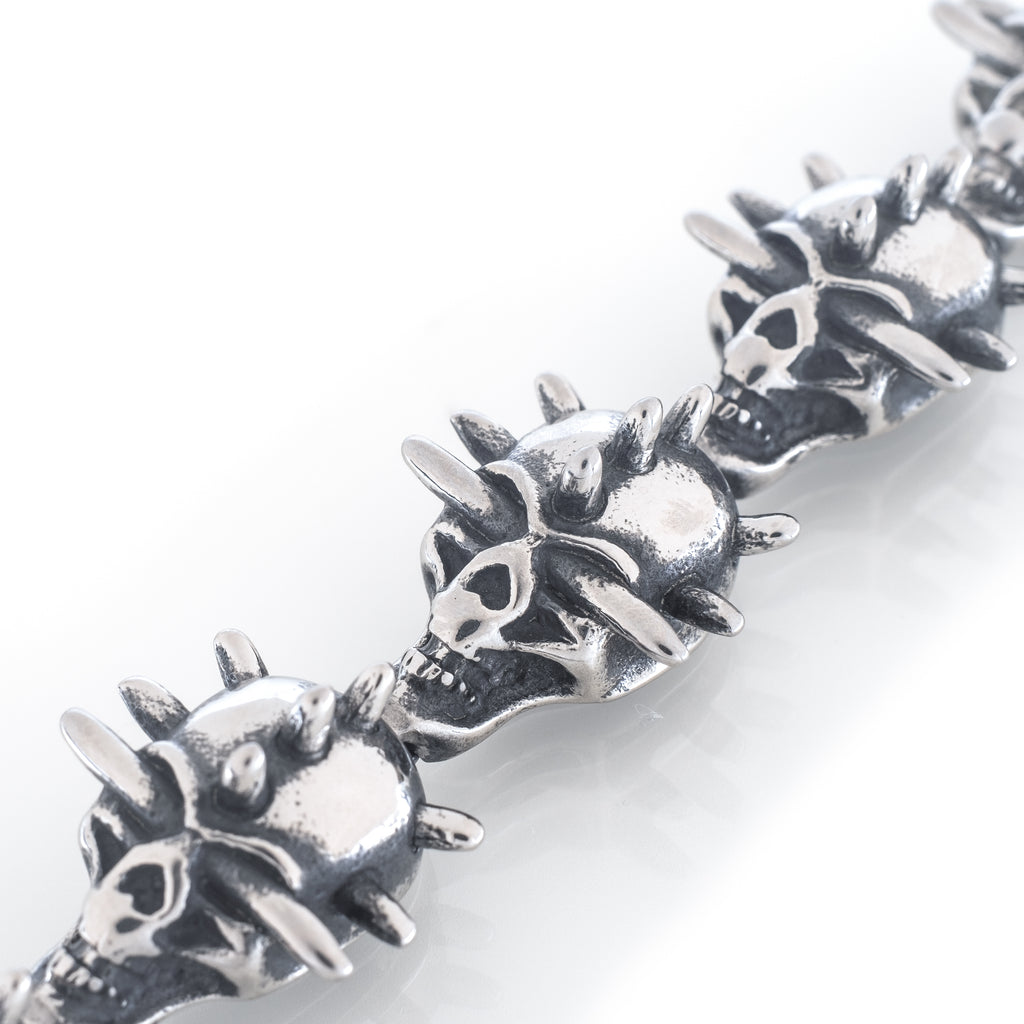 Hellraiser Skull Bracelet (Stainless Steel)