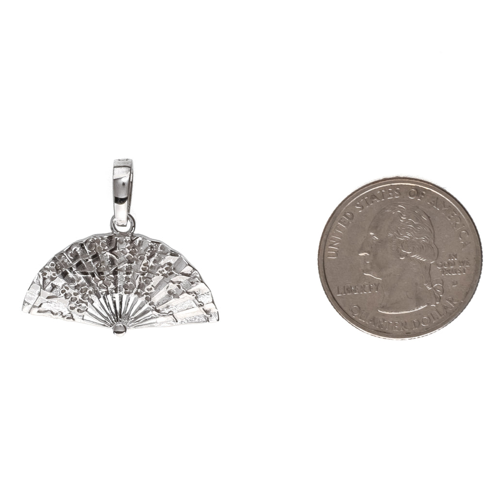 Kuyashii Fan Pendant (.925 Sterling Silver)