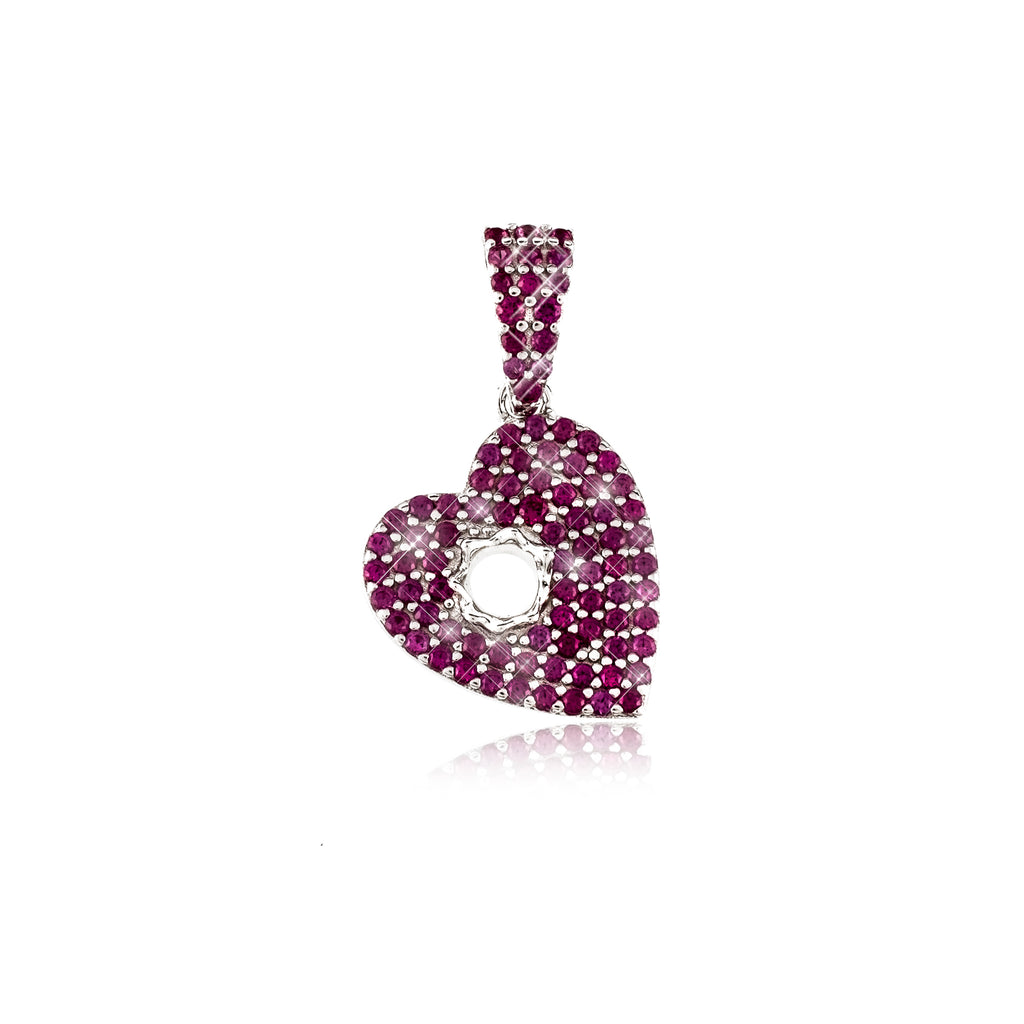 Red Love Hurts Pendant (.925 Sterling Silver)