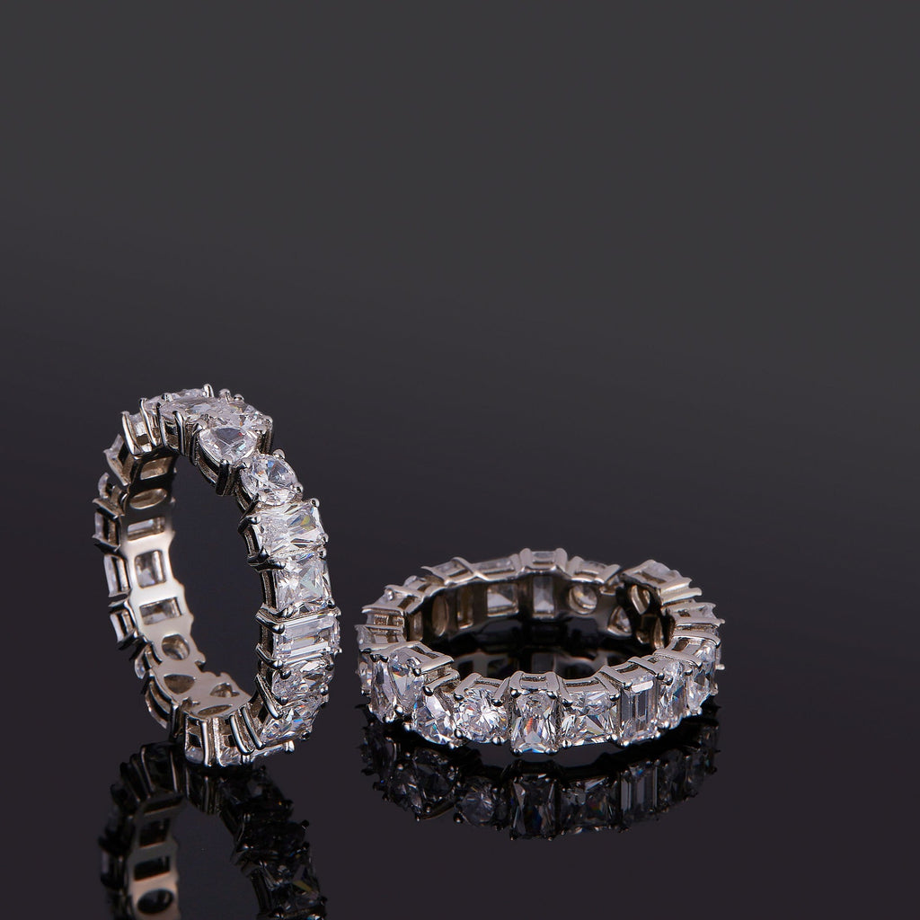 11-Cut Eternity Ring (.925 Sterling Silver)