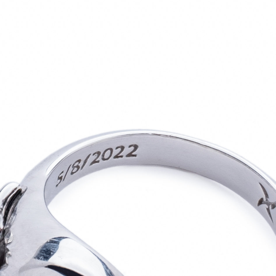 Mom Tattoo Ring (.925 Sterling Silver)
