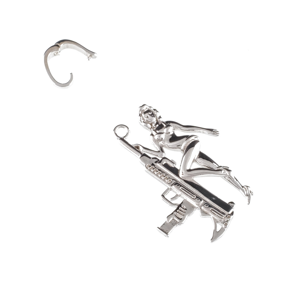Pin Up Pendant (.925 Sterling Silver)